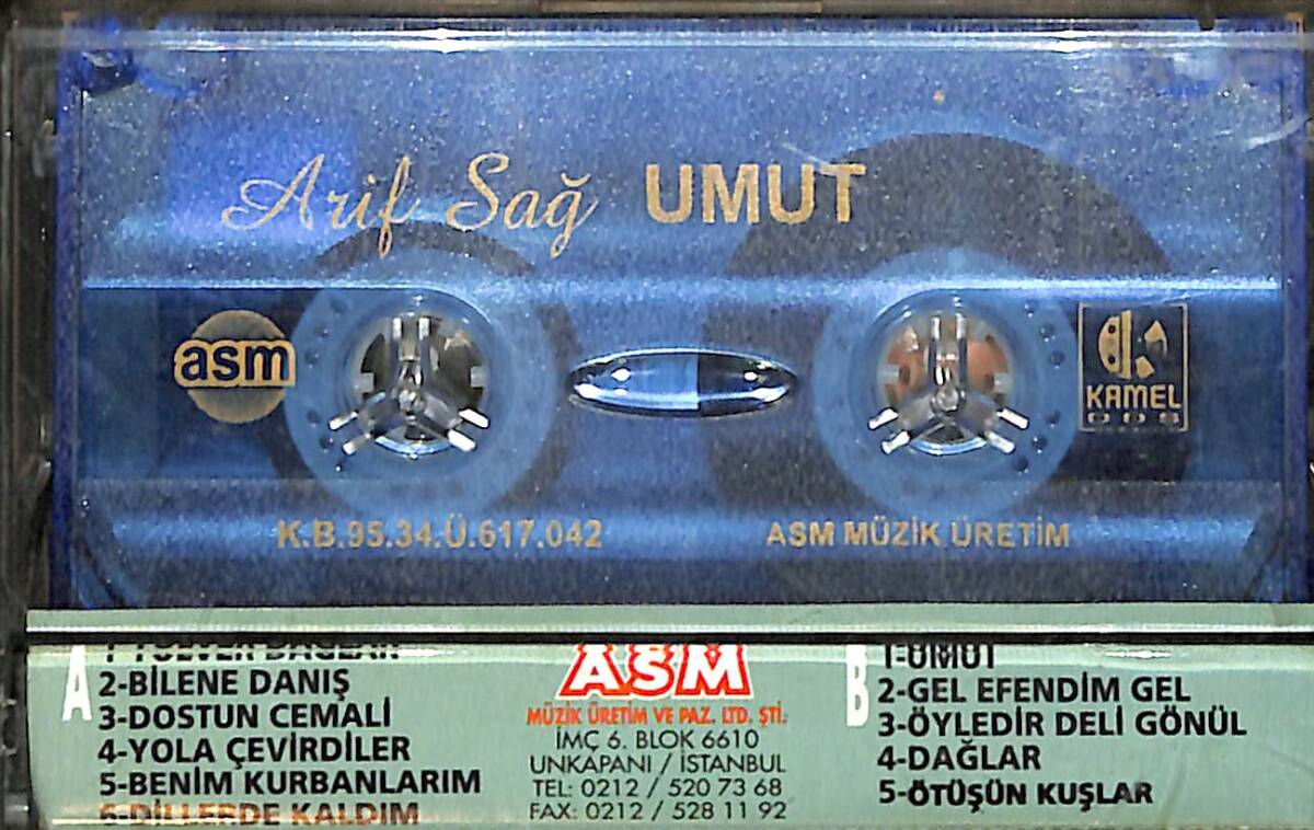 Arif Sağ - Umut Kaset (İkinci El Kaset) KST29039 - 2