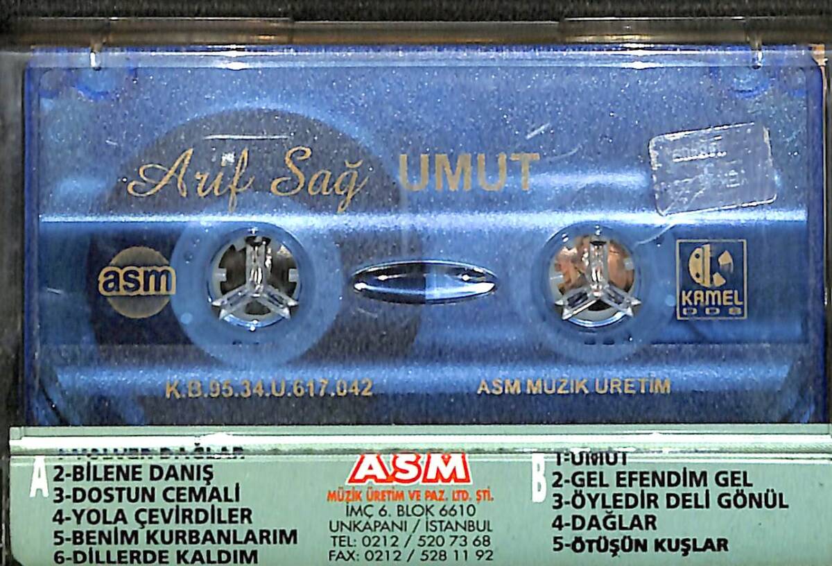 Arif Sağ - Umut Kaset (İkinci El) KST28140 - 2