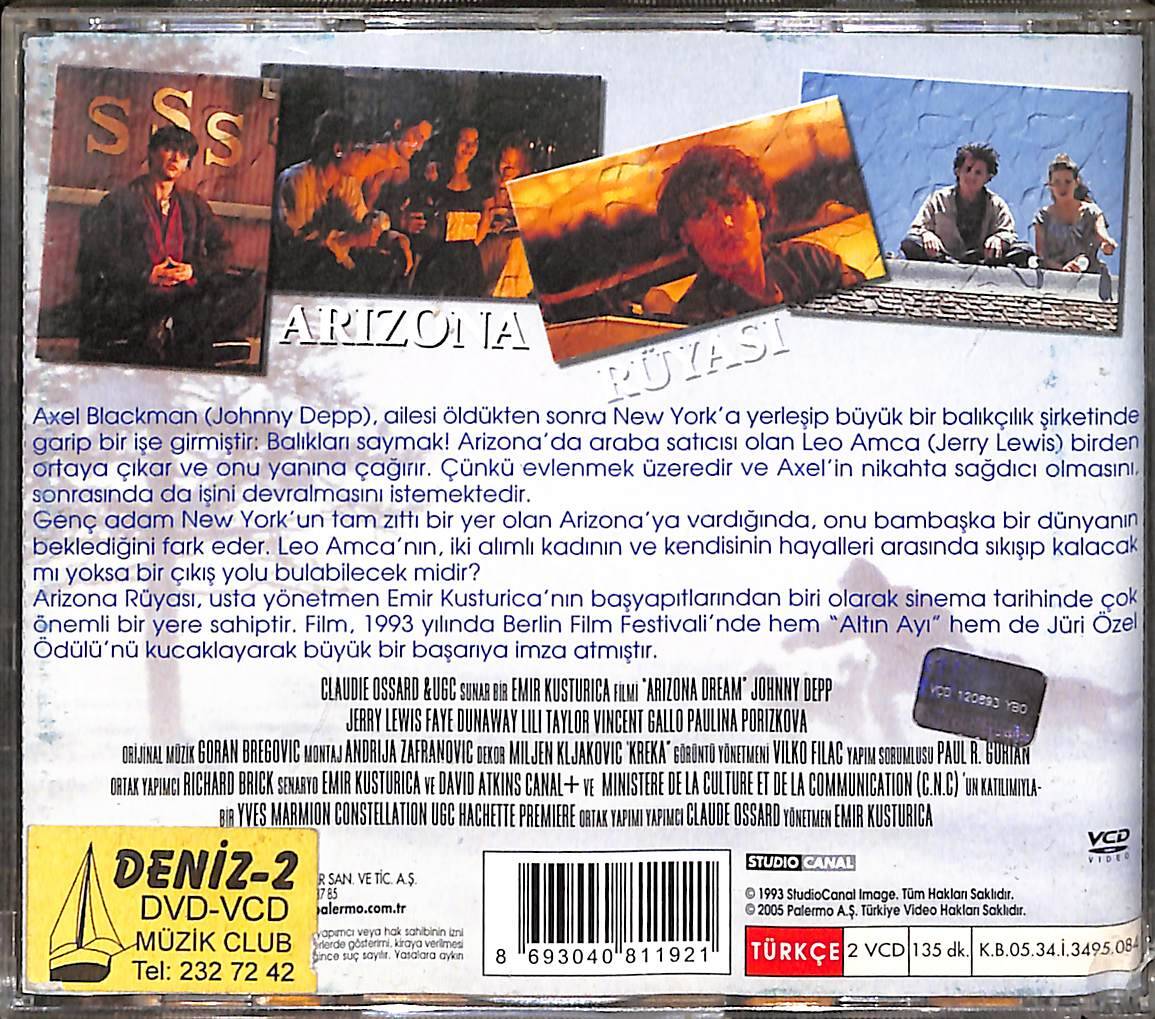 Arizona Rüyası - Arizona Dream (1993) Orjinal VCD Film ' Johnny Depp ' VCD28366 - 2