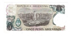 Arjantin 5 Pesos (1983-84) ÇİL YKP8154 - 2