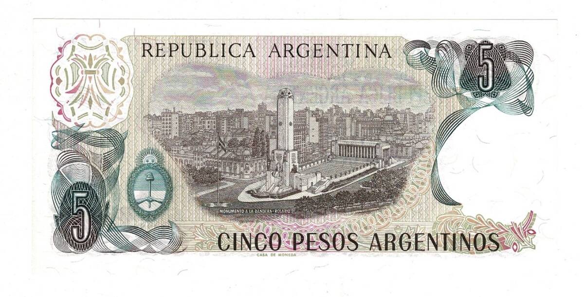 Arjantin 5 Pesos (1983-84) ÇİL YKP8154 - 2