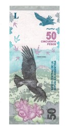 Arjantin 50 Pesos 2020 - ÇİL YKP8952 - Gökçekoleksiyon