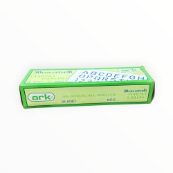 ARK 30cm Cetvelli Öğrenci Harf Şablonu 24'lü Dolu Paket AOB8566 - 4