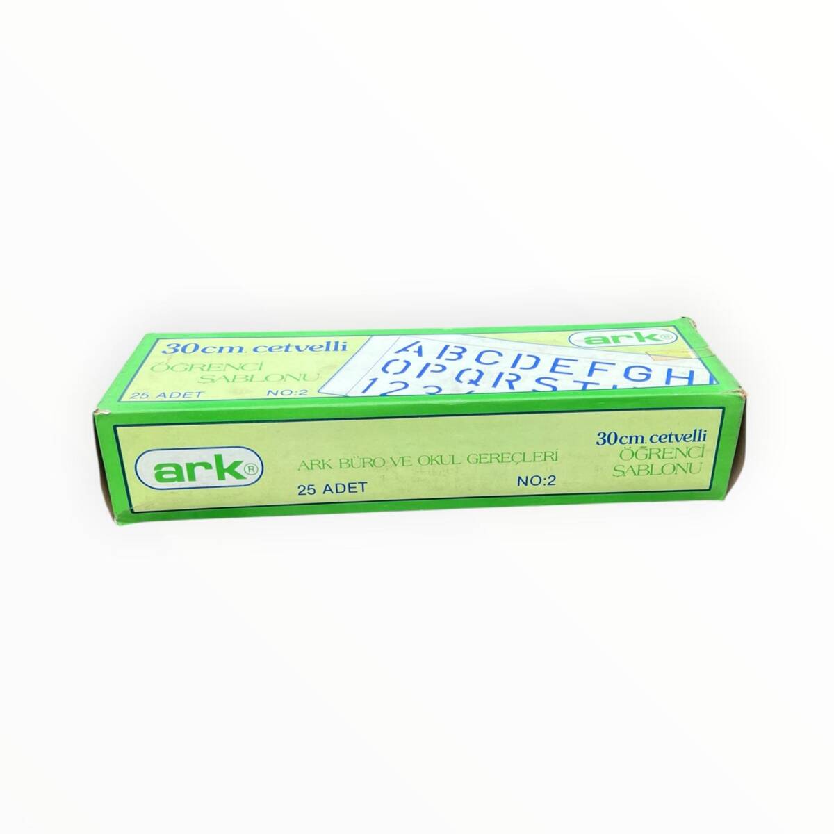 ARK 30cm Cetvelli Öğrenci Harf Şablonu 24'lü Dolu Paket AOB8566 - 4