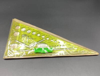 Ark Marka Plastik Üçgen Cetvel (Sıfır Kullanılmamış) AOB3165 (N) - 1