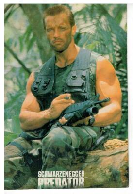 Arnold Schwarzenegger (Predator) Kartpostal KRT8069 - 1