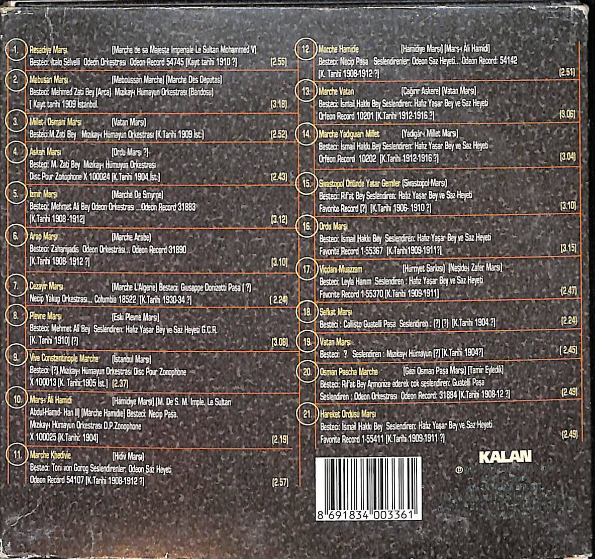 Arşiv Serisi - Osmanlı Marşları CD (İkinci El) CD5460 - 2