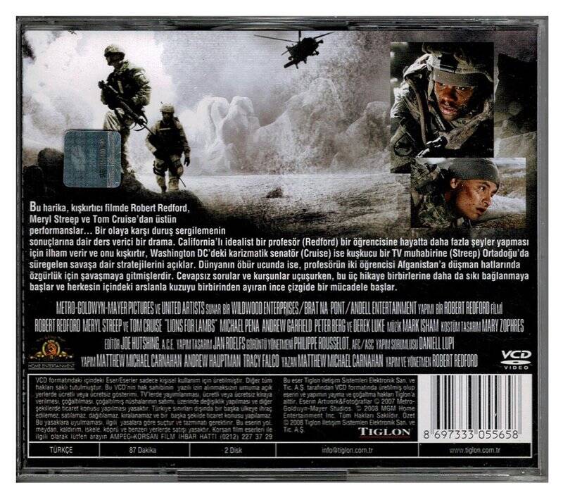 Arslanı Kuzulara - Lions For Lambs VCD Film VCD107 - 2