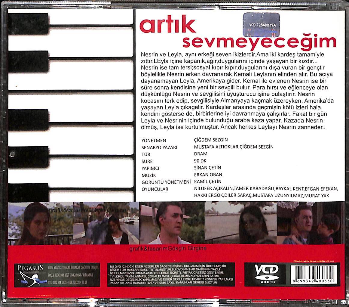 Artık Sevmeyeceğim (2000) Orijinal VCD Film ' Tamer Karadağlı - Nilüfer Açıkalın ' VCD28679 - 2