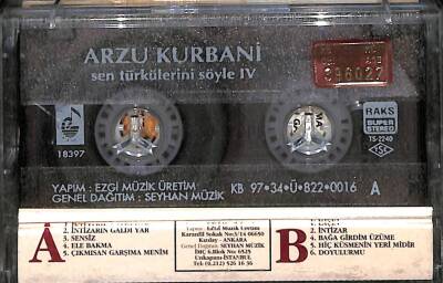 Arzu Kurbani - Sen Türkülerini Söyle 4 Kaset (İkinci El Kaset) KST18258 - 2
