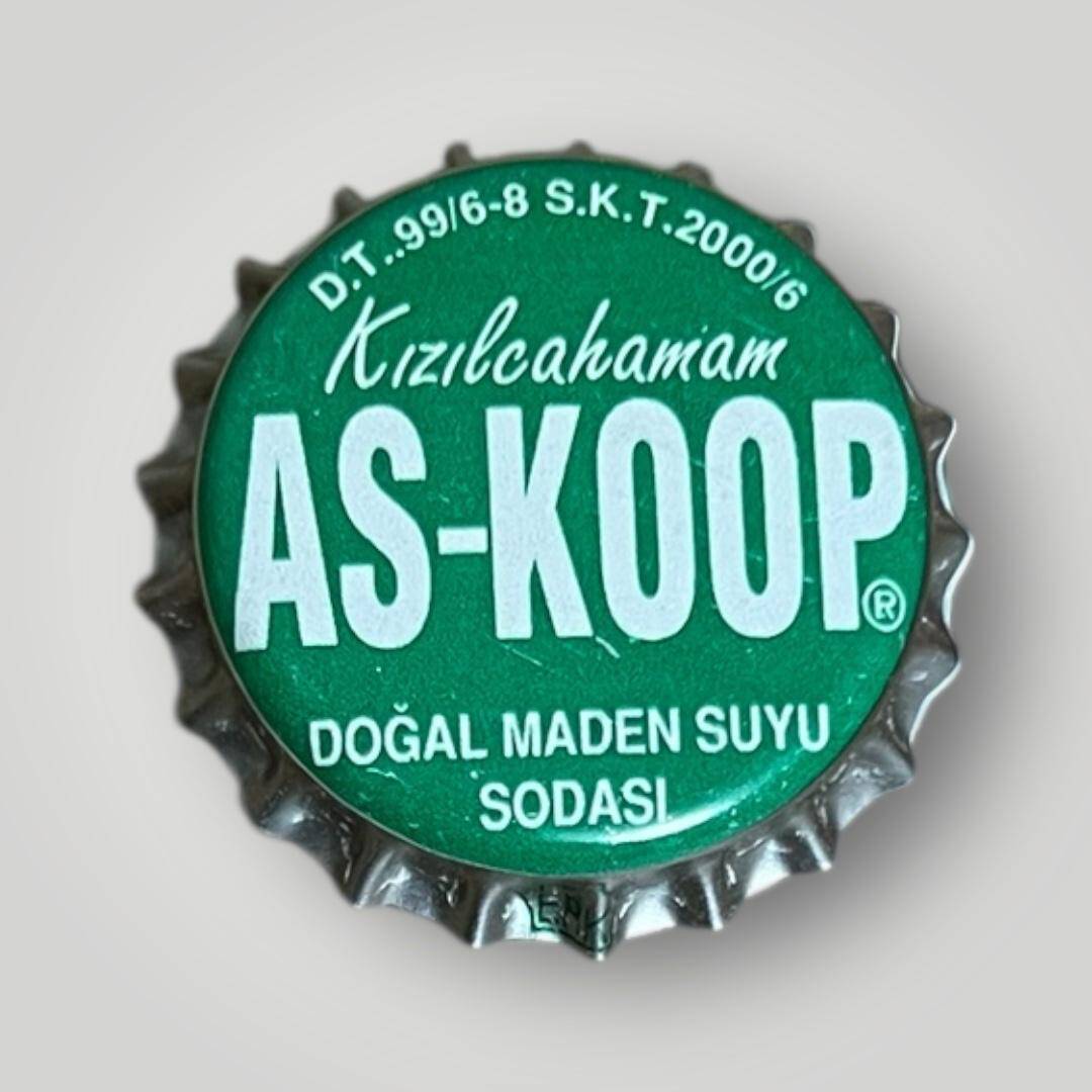 AS-KOOP Doğal Maden Suyu Sodası Basılmamış Gazoz Kapağı CMK1-1179 - 1