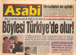 Asabi Gazetesi 6 Kasım 2003 - Mahkeme'de Sanıklar Karıştı - Kenan İmirzalıoğlu 