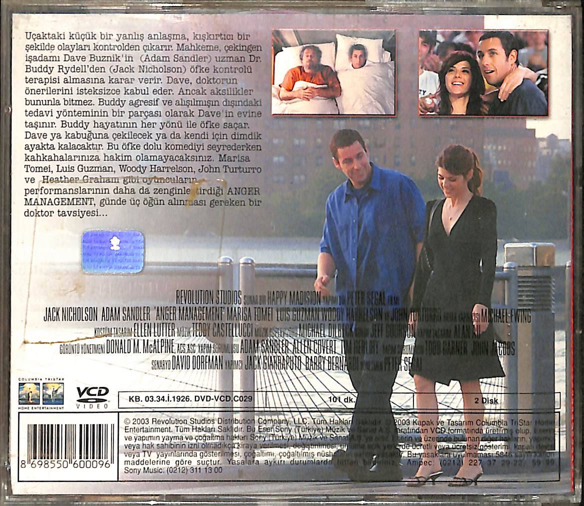 Asabiyim – Anger Management (2003) Orijinal VCD Film VCD28993 - 2