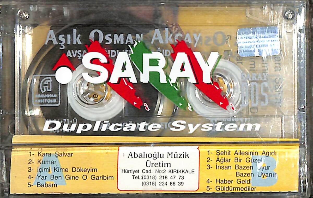 Aşık Osman Akçay - Avşar Ağıdı Kaset (Sıfır) KST28200 - 2