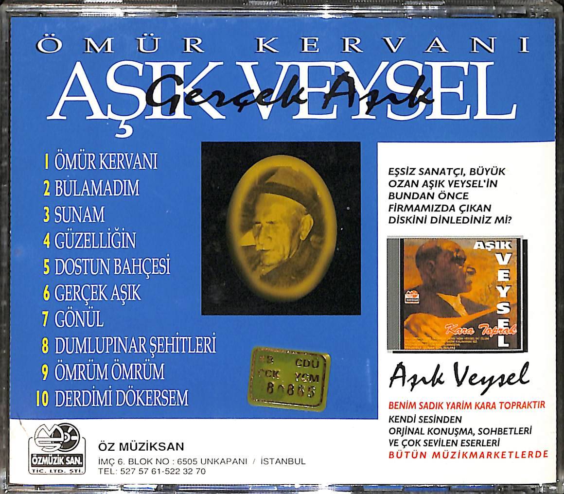 Aşık Veysel - Gerçek Aşık / Ömür Kervanı CD (İkinci El) CD3805 - 2