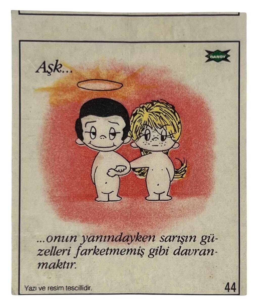 AŞK BUDUR Dandy Sakız Kağıdı Stickers SKZ1044 - 1