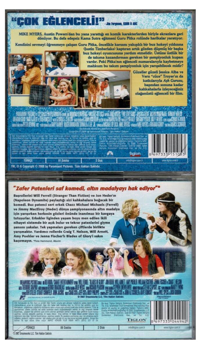 Aşk Gurusu (Jessica Alba) Zafer Patenleri - 2 Adet VCD Film VCD1330 - 2