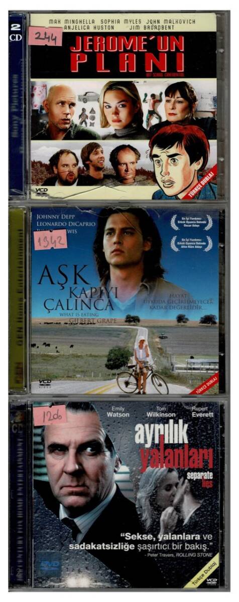Aşk Kapıyı Çalınca Jeromeun Planı Ayrılık Yalanları 3 Adet VCD Film VCD224 - 1