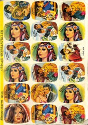 Aşk Mesajlı 18li Sticker KRT13983 - Gökçekoleksiyon