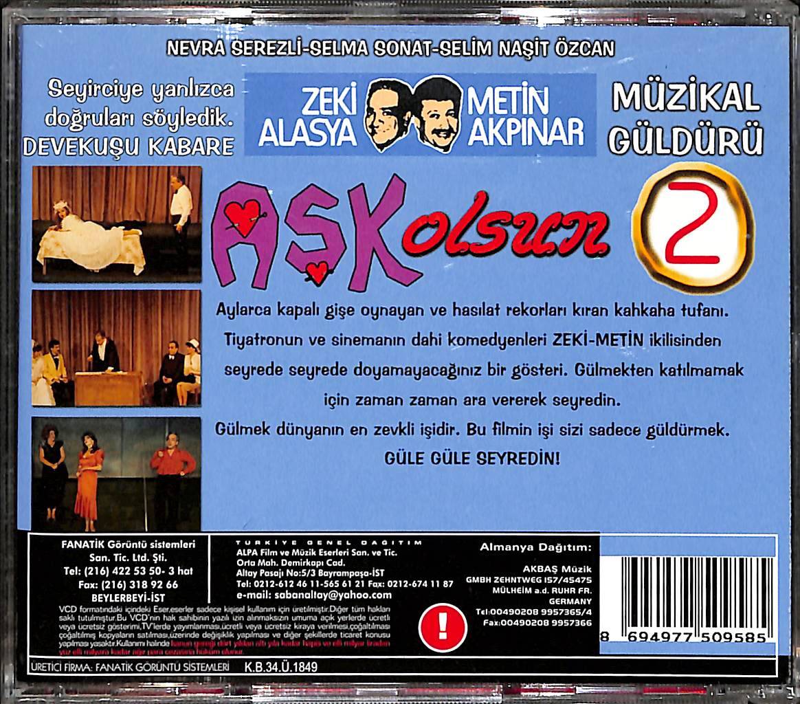 Aşk Olsun - Devekuşu Kabare Tiyatrosu 2.Bölüm (1985) Orijinal VCD Film VCD29014 - 2