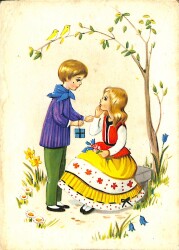 Aşk Temalı Pop Art Kartpostal KRT18402 - Gökçekoleksiyon