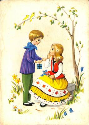 Aşk Temalı Pop Art Kartpostal KRT18402 - 1
