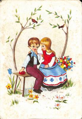 Aşk Temalı Pop Art Kartpostal KRT18408 - 1