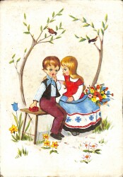 Aşk Temalı Pop Art Kartpostal KRT18412 - Gökçekoleksiyon