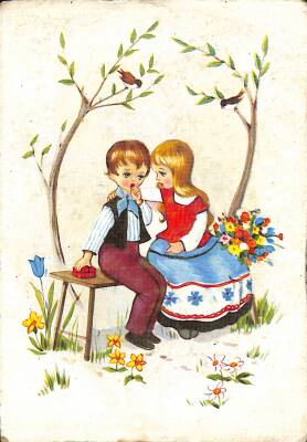 Aşk Temalı Pop Art Kartpostal KRT18412 - 1