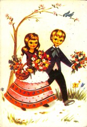 Aşk Temalı Pop Art Kartpostal KRT18413 - Gökçekoleksiyon