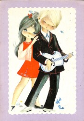 Aşk Temalı Pop Art Kartpostal KRT18416 - Gökçekoleksiyon