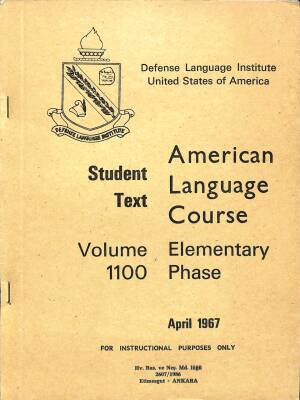 Askeri İngilizce AMERICAN LANGUAGE COURSE) Elementary PHASE STUDENT TEXT VOLUME 1100 KTP2754 - 1
