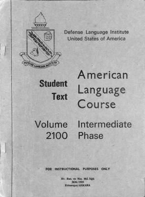 Askeri İngilizce American Language Course Intermediate Phase Volume 2100, 1985 KTP2800 - 1
