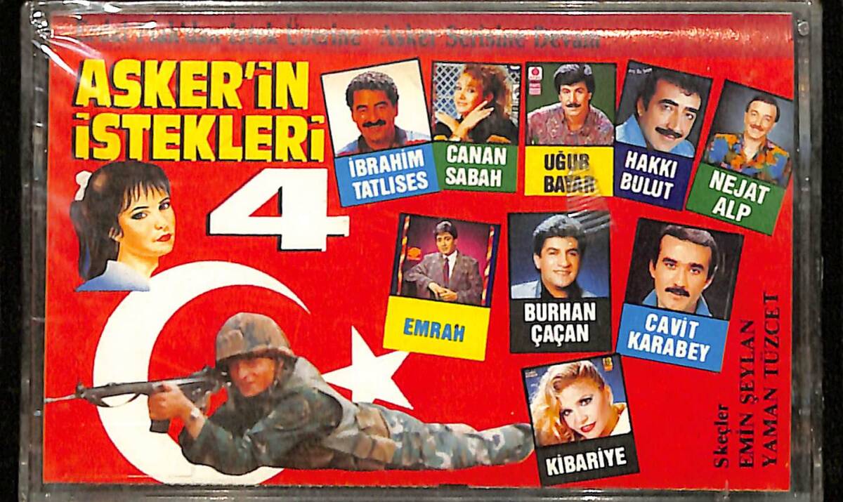 Asker'in İstekleri 4 - İbrahim Tatlıses-Emrah-Kibariye-Burhan Çaçan-Canan Sabah-Nejat Alp Kaset (Sıfır) KST28383 - 1