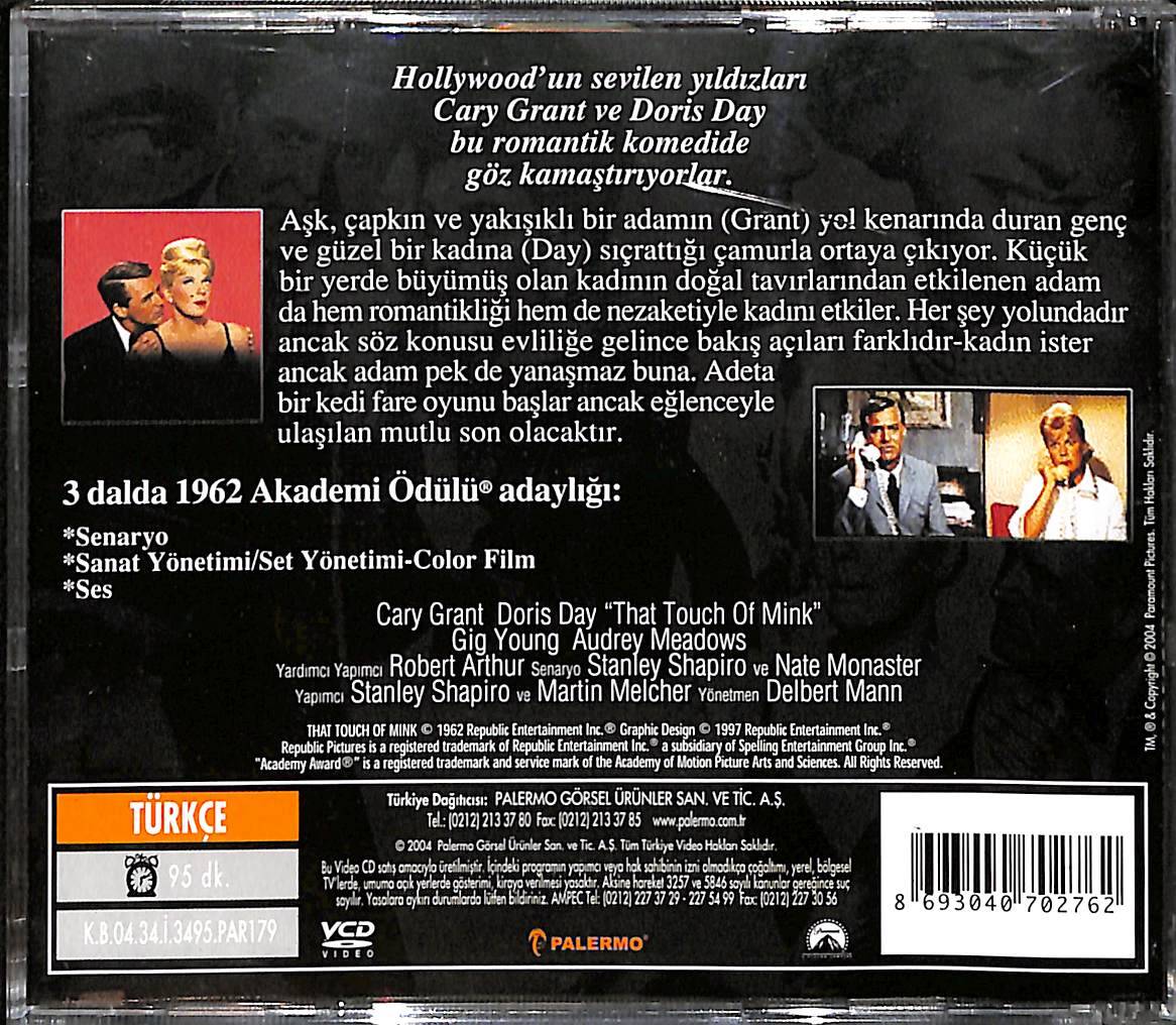 Aşkın Dokunuşu - That Touch Of Mınh Orijinal VCD Film ' Cary Grant, Doris Day ' VCD28717 - 2