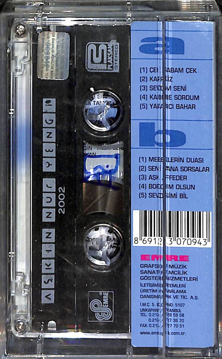 Aşkın Nur Yengi - 2002 Kaset (İkinci El) KST26409 - 2
