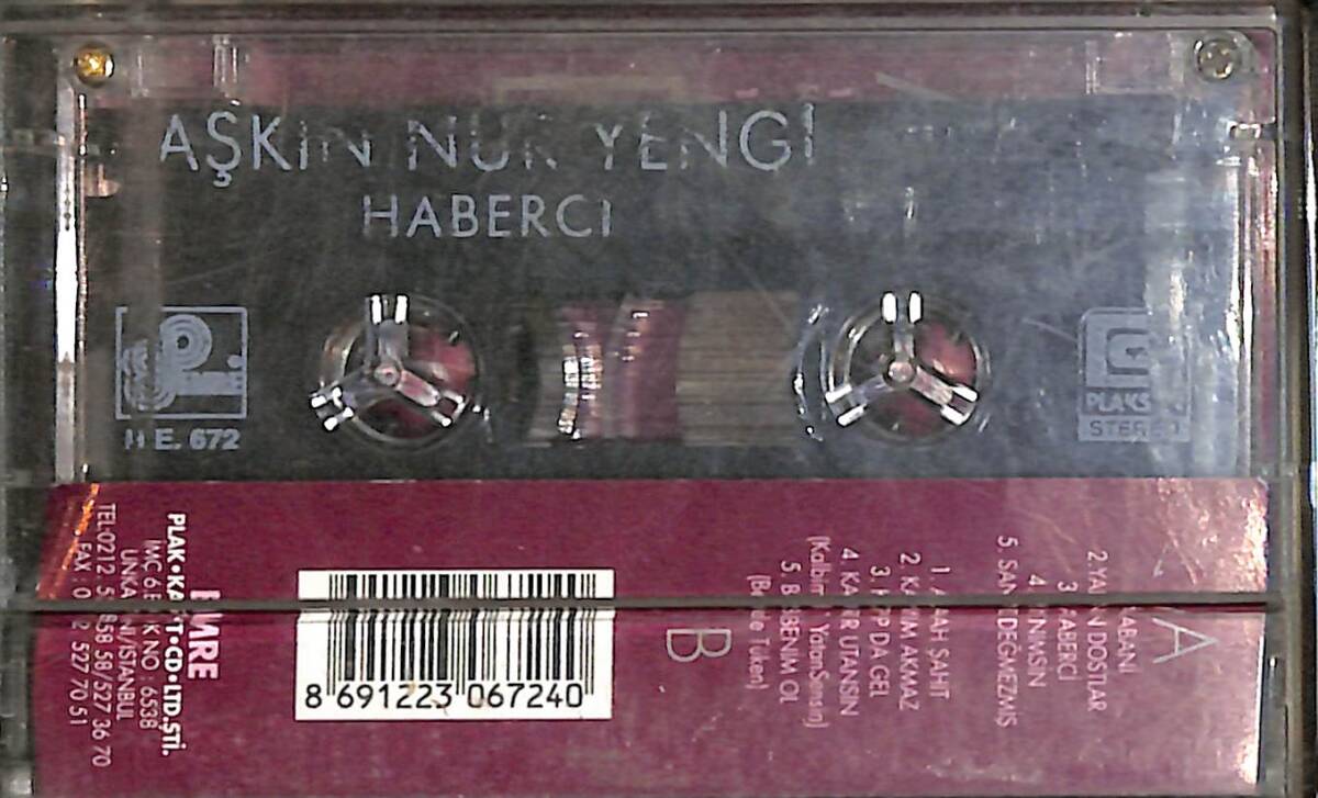 Aşkın Nur Yengi - Haberci Kaset (İkinci El) KST27338 - 2