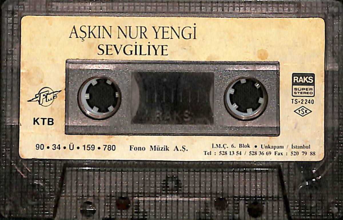 Aşkın Nur Yengi - Sevgiliyle Kaset (Sarı Bandrol - İkinci El) KST27828 - 2