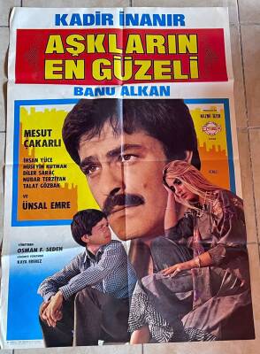 Aşkların En Güzeli Film Afişi - Kadir İnanır , Banu Alkan , Mesut Çakarlı (68x98cm) EFMN10901 - 1