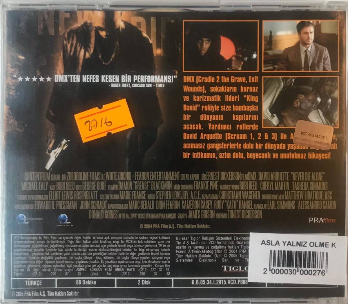 Asla Yalnız Ölme VCD Film VCD4604 - 2