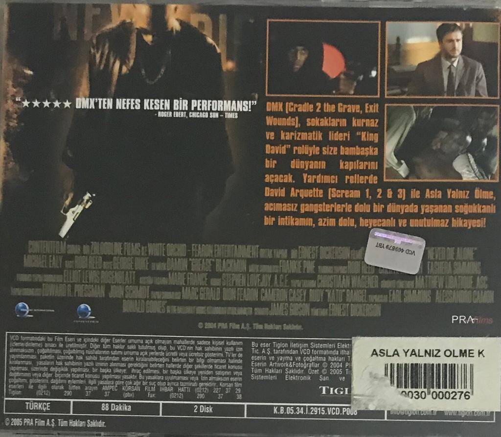 Asla Yalnız Ölme VCD Film VCD5661 - 2