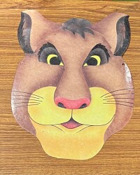 Aslan Hayvan Figürü Yüz Maskesi AOB4868 - 3