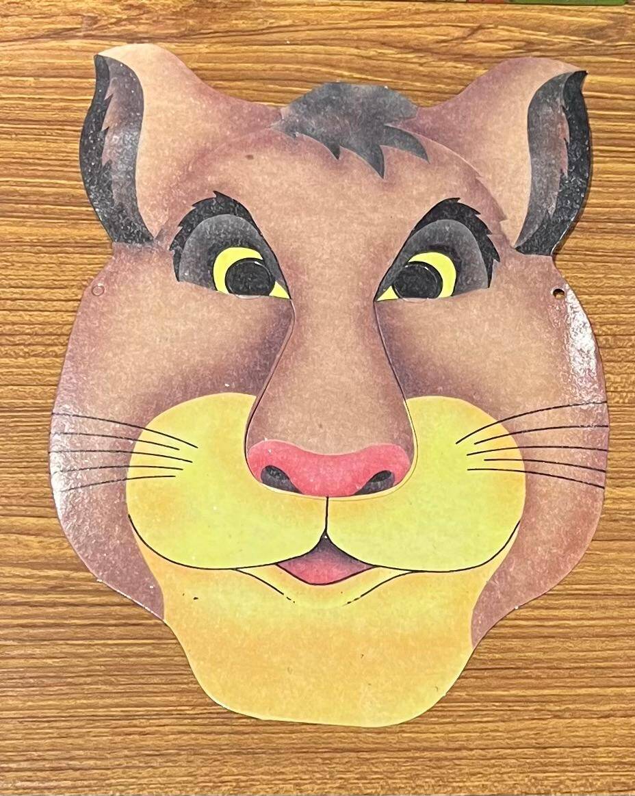 Aslan Hayvan Figürü Yüz Maskesi AOB4868 - 3