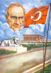 Atatürk Kartpostal (Küçük Boy) KRT23564 - Gökçekoleksiyon