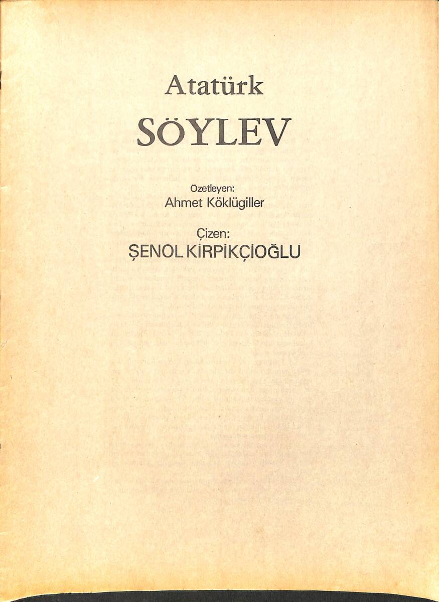 Atatürk Söylev Çizgi Roman NDR98267 - 1