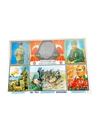 Atatürk'ün Doğumunun 100. Yılı (1981) Ultra Dev Boy Kartpostal (70X50 cm) KRT23748 - Gökçekoleksiyon