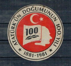 Atatürkün Doğumunun 100.Yılı Çıkartma Aksesuarı AKS297 - Gökçekoleksiyon