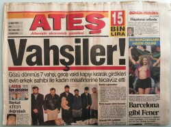 Ateş Gazetesi 11 Mart 1997 Dost Ülkenin Düşman Lideri - GZ44096 - 1