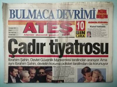 Ateş Gazetesi 14 Şubat 1997 Güldü Göz Süzdü Ama Tarıkı Üzdü -GZ33014 - 1