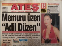Ateş Gazetesi 15 Mart 1997 Sağ Cenazede Buluştu - Kırtasiyeci Hülya - GZ44469 - 2